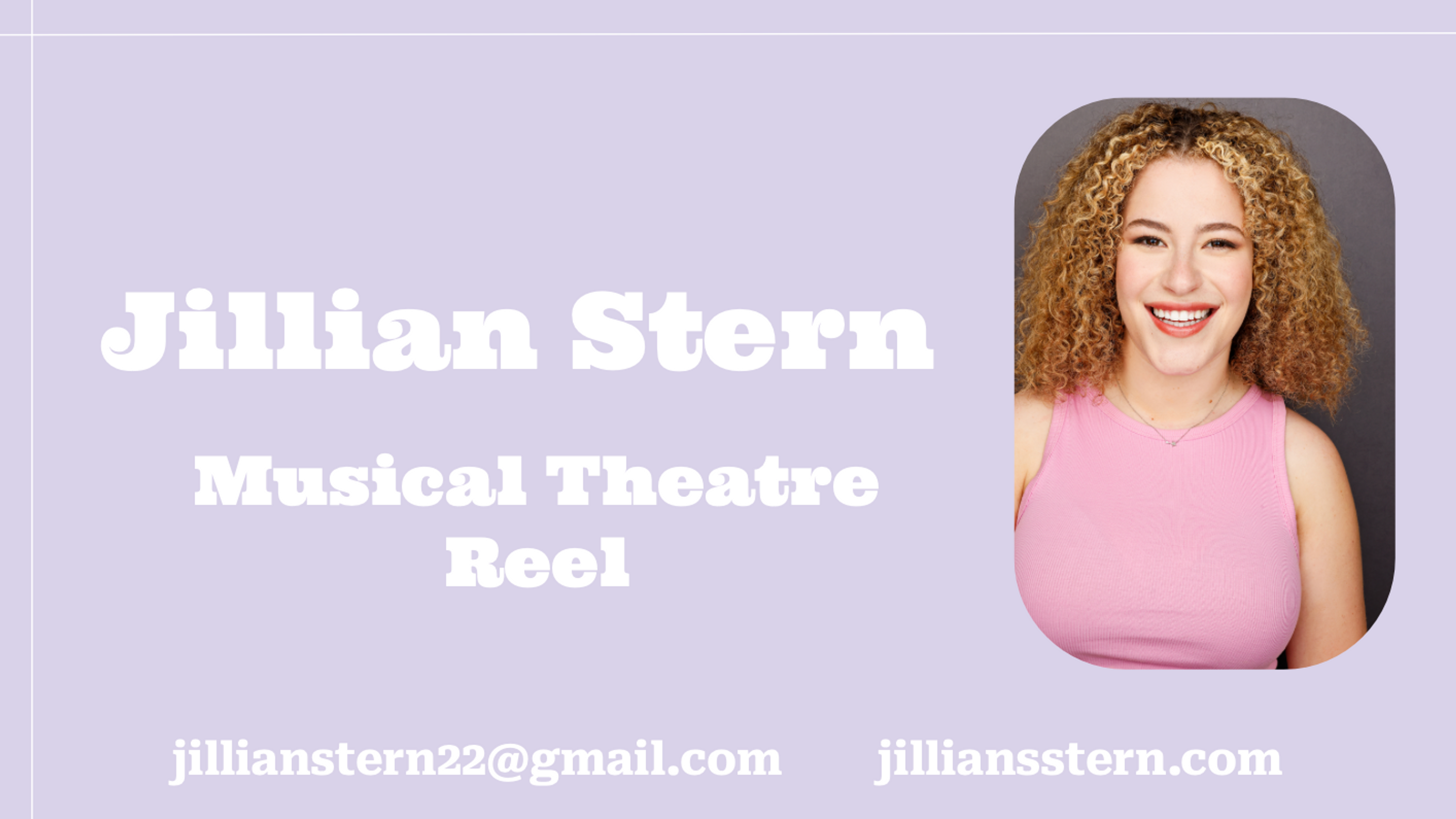 Musical Theatre Reel